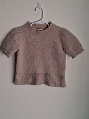 Elie Tahari Girls 100% Cashmere Top Beige Small